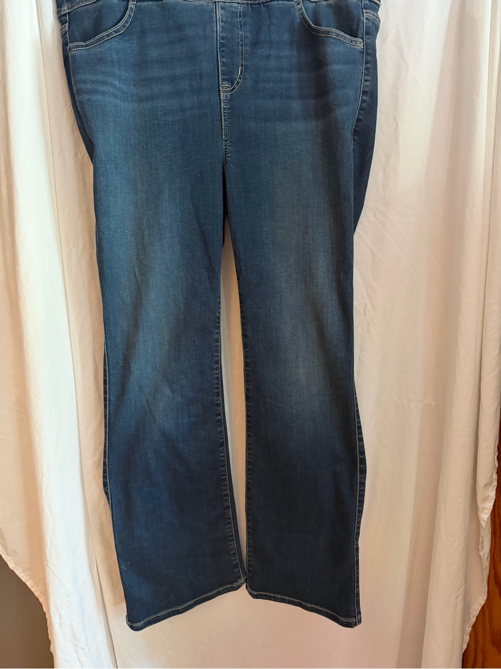 Torrid Dark Blue Pull On Boot Cut Jeans